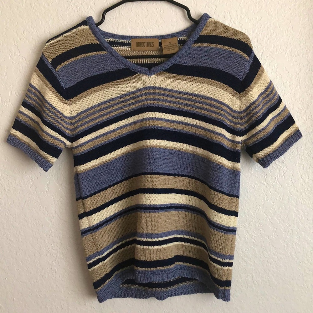 Directives Vintage Multicolored Striped Top